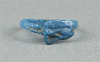 Ring: Udjat Eye, New Kingdom, late Dynasty 18 (about 1325 BC), Egyptian, Egypt, Faience, W. 0.6 cm