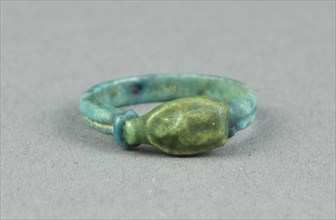 Ring: Scarab, New Kingdom, Dynasty 18 (about 1350 BC), Egyptian, Egypt, Faience, W. 0.6 cm (1/4 in