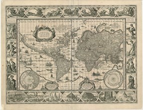 Map, Nova totius terrarum orbis geographica ac hydrographica tabula auct. Guiljelmo Blaeuw J.a