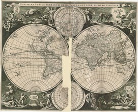 Map, Novissima totius terrarum orbis tabula auctore Nicolao Visscher, Nicolaes Jansz Visscher