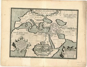 Map, Geographia sacra ex conatibus geographicis Abrahami Ortelij, Abraham Ortelius (1527-1598),