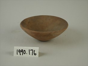 Egyptian, Red Clay Bowl, between 3300 and 3100 BCE, Terracotta, Overall: 1 5/8 × 4 3/8 inches (4.1