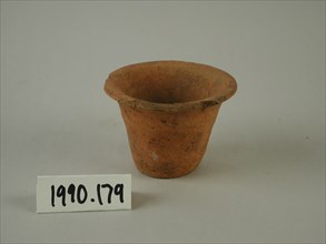 Egyptian, Bowl, between 3300 and 3100 BCE, Terracotta, Overall: 2 1/4 × 3 inches (5.7 × 7.6 cm)