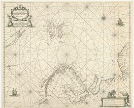 Map, Pascaart van de zee-custen van Ruslant, Laplant, Finmarcken, Spitsbergen en Novazemla,