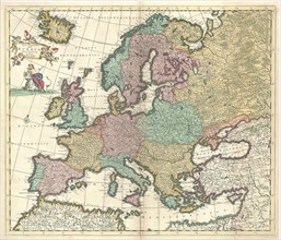 Map, Nova et accurata totius Europæ descriptio authore I. Danckerts Amstelodami, Justus Danckertsz