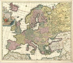 Map, Accuratissima Europae tabula multis locis correcta, et nuperrime edita authore Carolo Allard