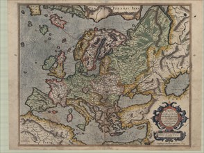 Map, vropa, ad magnæ Europæ Gerardi Mercatoris P. imitationem, Rumoldi Mercatoris F. cura edita,