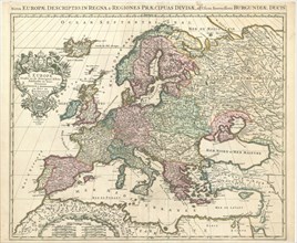 Map, L’Europe diuisée en ses principaux estats, subdiuisés en leurs prouinces, presenté a