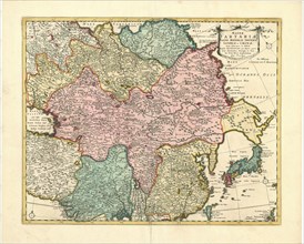 Map, Magnæ Tartariæ, magni Mogolis imperii, Iaponiæ et Chinæ, nova descriptio ex tabula ... D.N.