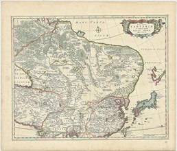 Map, Tabula Tartariæ et majoris partis regni Chinæ, edita a F. de Wit Lhuilier fecit, Frederick de
