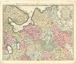 Map, Carte de Moscovie dressée par Guillaume de L’Isle de l’Academie Royale des Sciences a Son