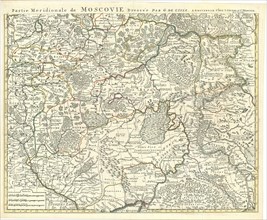 Map, Partie meridionale de Moscovie dressée par G. de L’Isle, Guillaume Delisle (1675-1726),