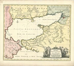 Map, Nouvelle carte geographique de la Mer d’Asof ou de Zabache & des Palus Meotides, Copperplate