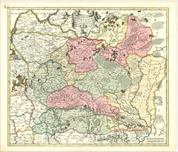 Map, Magni ducatus Lithuaniae divisa tam in palatinatus quam in subiacentes castellanias authore
