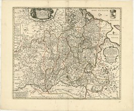 Map, Magni ducatus Lithuaniæ tabula divisa tam in Palatinatus, quam in subjacentes Castellamas per