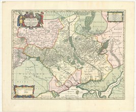Map, Typus generalis Ukrainæ sive Palatinatuum Podoliæ, Kioviensis et Braczlaviensis terras nova