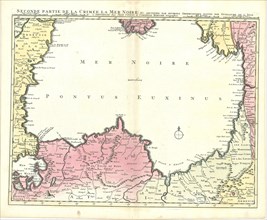 Map, Seconde partie de la Crimée, la Mer noire &c. rectifiés par diverses observations faites par
