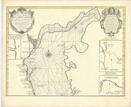 Map, Carte marine de la Mer Caspiene, Carl Vanverden, Copperplate print