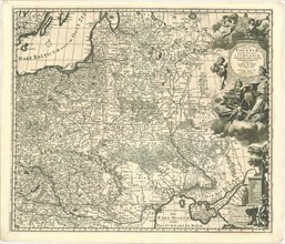 Map, Regni Poloniæ, magni Ducatus Lithuaniæ cœterarumq Regi Poloniæ subditarum regionum tabula ;,