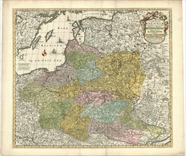 Map, Reipublicæ et status generalis Poloniæ nova tabula, Frederick de Wit (1610-1698), Copperplate
