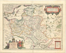 Map, Nova totius regni Poloniæ, Copperplate print