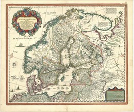 Map, Tabula exactissima Regnorum Sueciae et Norvegiae, nec non Maris Universi Orientalis, terrarumq