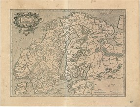 Map, Svecia et Norvegia cum confinijs, Gerard Mercator (1512-1594), Copperplate print
