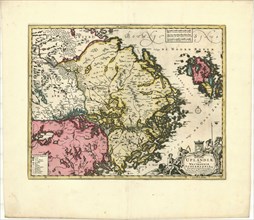 Map, Ducatus Uplandiae cum Westmanniae Sudermanniaeque finitimis correcta descriptio, Frederick de
