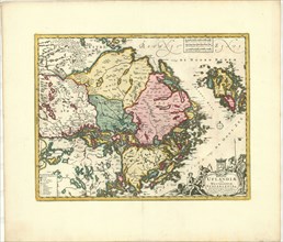 Map, Ducatus Uplandiae cum Westmanniae Sudermanniaeque finitimis correcta descriptio, Frederick de
