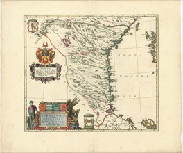 Map, Nordlandiæ et quibies Gestricia et Helsingicæ regiones, Andreas Bureus (1571-1646),