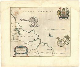 Map, Insvla sacra; vulgo Holy Iland; et Farne, Copperplate print