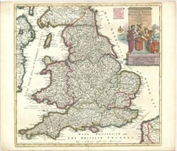 Map, Accuratissima Angliæ Regni et Walliæ principatus descriptio distincté divisa in omnes suas