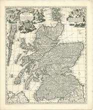 Map, Exactissima Regni Scotiae tabula tam in septentrionalem et meridionalem quam in minores