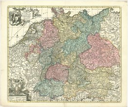 Map, Germaniae vulgo Duitschland, tabula comprehendens accuratam X. circulorum Bohemiae Regni ac