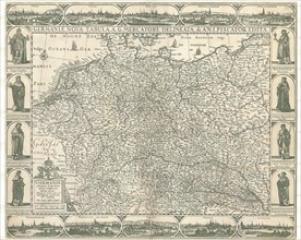 Map, Germaniae post omnes in hac forma editiones exactissima locupletissimaque descriptio,