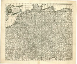 Map, Nova et prae caeteris aliis correcta Germaniae tabula, Frederick de Wit (1610-1698),