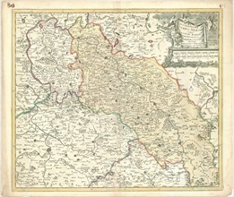 Map, Accuratissima ducatus Silesiæ eique regnum Bohemiæ Marchionatus Moraviæ et Lusatiæ, Theodorus