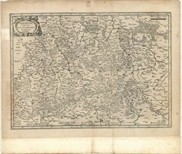 Map, Saxoniae Superioris Lvsatiae Misniaeqve descriptio, Gerard Mercator (1512-1594), Copperplate
