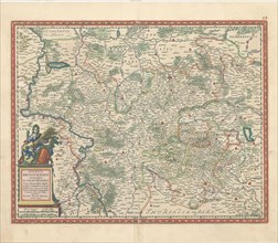 Map, Ducatus Brunsvicensis fereque Lunaeburgensis cum adiacentibus episcopatibus, comitatibus et