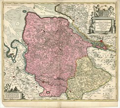 Map, Ducatus Bremae & Ferdae maximaque partis fluminis Visurgis descriptio, Frederick de Wit
