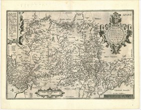 Map, Westphaliae totivs, finitimarvmqve regionvm accvrata descriptio, Christiaen Sgrooten (c.