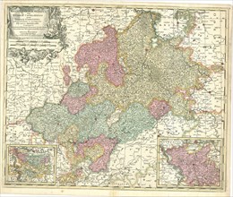 Map, Hassia lantgraviatus tam Superior Casselanensis quam Inferior Darmstadina quibus includuntur