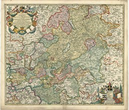 Map, S. R. I. Pars septentrionalior superioris Circuli Rhenani in quo sunt landgraviatus