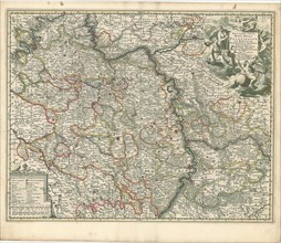 Map, Exactissima tabula sedis belli Palatinatus ad Rhenum, Vormaciensis et Spirensis episcopatus,