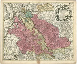 Map, Novissima et accuratissima archiepiscopatus et electoratus Coloniensis ducatuum Iuliacensis et