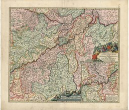 Map, Juliacensis, Cliviensis, et Montensis ducatus, nec non Coloniensis archiepiscopatus, et aliae