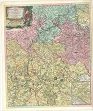 Map, Exactissima totius Mosellae et Sarae fluvii tabula et minorum in eum influentisim cum omnibus