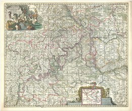 Map, Archiepiscopatus Trevirensis recentissima delineatio, Joannes de Ram (18 juni 1648-15 mei
