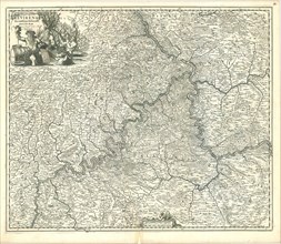 Map, Archiepiscopatus Trevirensis recentissima delineatio, Joannes de Ram (18 juni 1648-15 mei