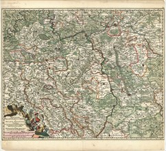 Map, Exactissima Palatinatus Rheni ac Ducatus Bipontini tabula, qua tam omnes eorundem Balliviatus